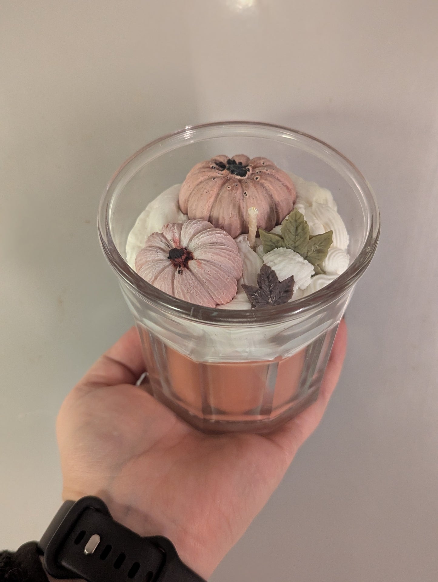 Handmade Pumpkin Scene Candle