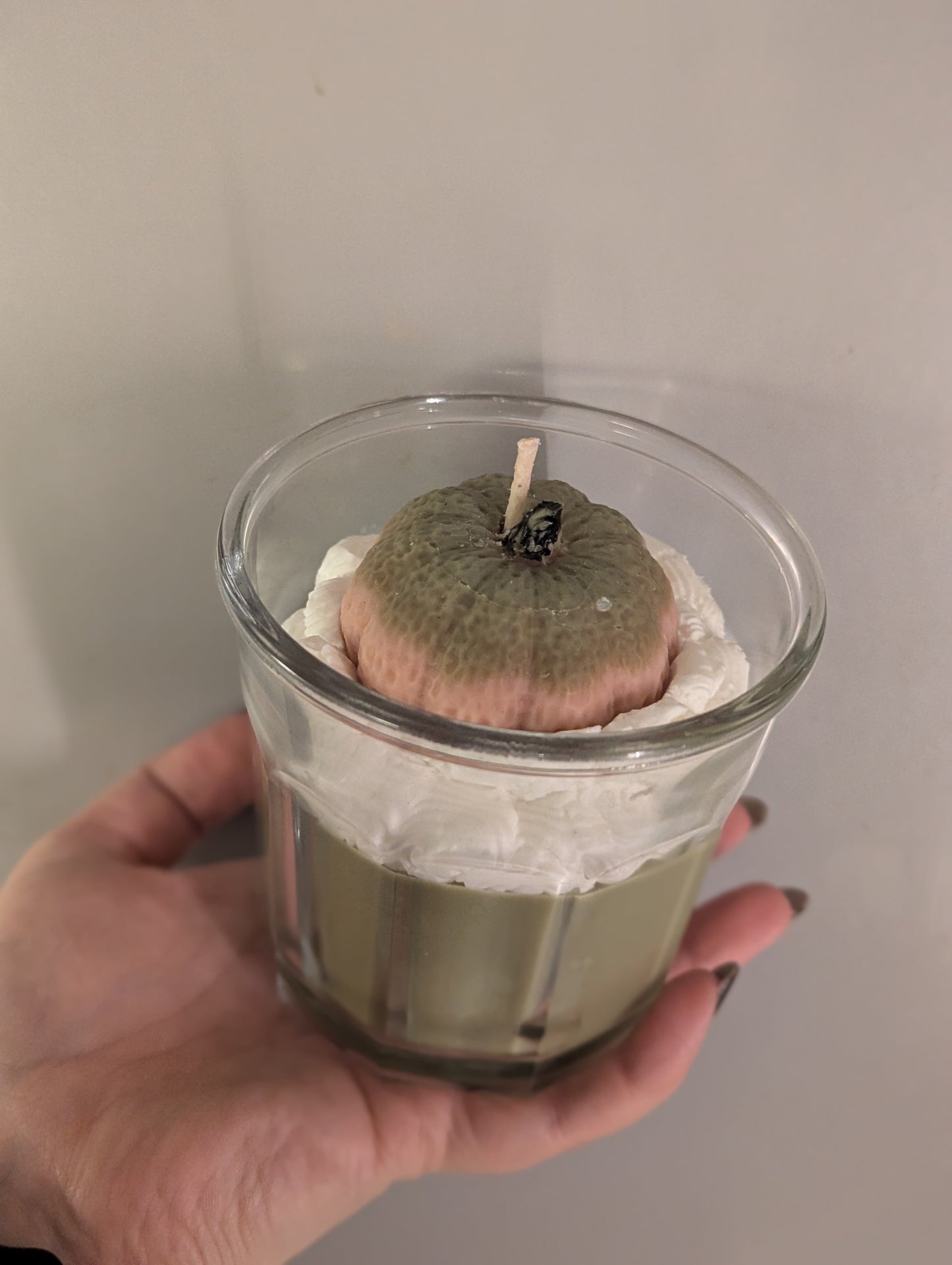 Handmade Pumpkin Scene Candle