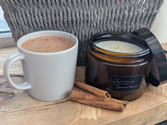 XL Amber Glass Soy Wax Candle